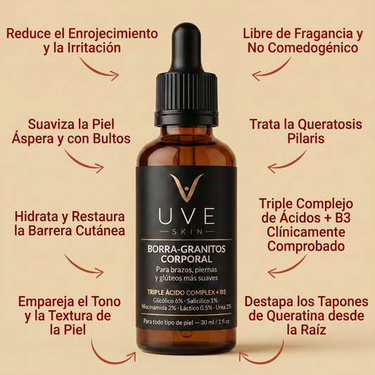 Uve Skin | Borra Granitos & Manchas Corporal
